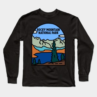Rocky Mountain National Park Decal Long Sleeve T-Shirt